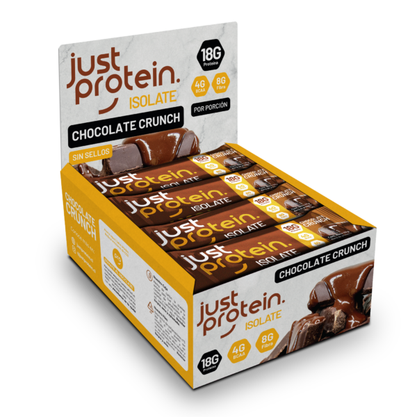 Barra de proteina Just Protein - Chocolate Crunch (12 unidades)