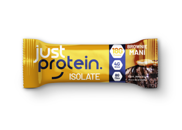 Barra de proteina Just Protein - Brownie Maní (12 unidades)