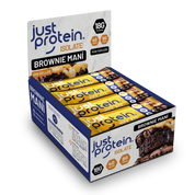 Barra de proteina Just Protein - Brownie Maní (12 unidades)
