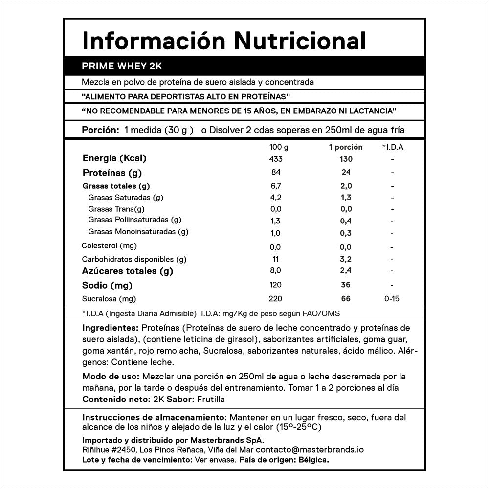 Proteina en polvo QNT Metapure Prime Whey Protein - Frutilla 2kg (66 servicios)